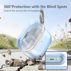 Étui antichoc dégradé de couleur avec kit de nettoyage, coques de protection pour écouteurs Samsung Buds 3 <span class=keywords><strong>Pro</strong></span> en TPU - Product Image 3