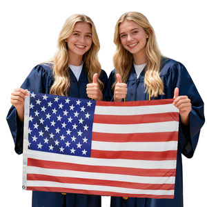 Немецкий флаг на заказ, двусторонний, 3 Х5 футов, развевающийся флаг, полиэстер, флаги с принтом, быстрая доставка, Рекламный Полиэстер - Product Image 5