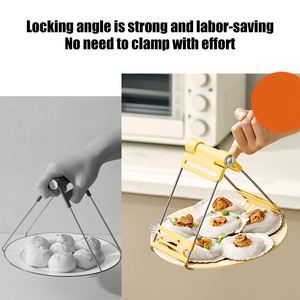 Multi Gear Adjustment Kitchen Hot Food Cooking <b>Tongs</b> Anti-scald Dish Bowl Stainless Steel Folding Hot Dish Plate Lifter Clip - Product Image 5