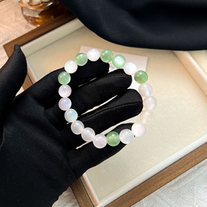 Imitation Pearl Color Changing Necklace Beaded Chain Sweater Chain Gift - Product Image 2