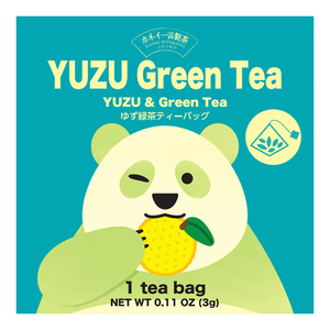 Tetra-Shaped Citrusy Tartness Yuzu Refreshing Aroma Green <b>Tea</b> In Biodegradable <b>Tea</b> Bags - Product Image 1