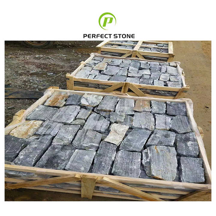 Natural Blue Quartzite Cladding Panels for Exterior Walls