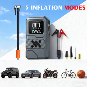 4 1 portabel ABS Jump <span class=keywords><strong>Starter</strong></span> baterai mobil Booster Power Bank 8000mAh pompa udara ban Digital pengukur tekanan lampu darurat - Product Image 4