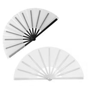 Abanicos Plegables de Poliéster de 13 Pulgadas para Sublimación, con Varillas de Plástico, Diseño Kung Fu, Abanico de Mano con Sonido - Product Image 1