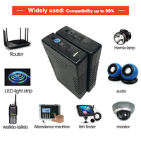 Mini UPS Power Supply 12v Paket Baterai Lifepo4 9v 5v USB Cadangan Baterai Lithium Isi Ulang Mini UPS untuk Router Wifi