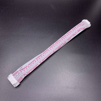 Bx PHB-18Y Kabel Datar Pria 18pin 26AWG Kustom (Merah Muda/Putih) untuk Anrminer S9/ebang E9/aladin T1-Penggunaan Elektronik