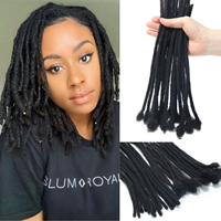 Extensiones de Cabello Humano Rizado Natural Negro 100% para Crochet, Estilo Afro Kinky, Hechas a Mano