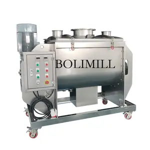 Powder Mixer Ribbon Blender Stainless Steel Horizontal Chicken Powder Seasoning Mixer Machine Ribbon Blender Machine