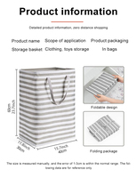 Nouveau grand panier de rangement à linge pliable personnalisé panier boîtes panier à linge sacs d'organisation avec poignées