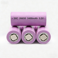 Cellule LiFePO4 26650 3.2V 3400mAh avec taux de décharge 3C, plus de 2000 cycles -40 ° C à 60 ° Lampe de mineur à large plage de températures pour balise de navigation portable