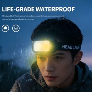 Linterna Frontal Recargable con Sensor <span class=keywords><strong>de</strong></span> Movimiento <span class=keywords><strong>de</strong></span> 5 Modos, Linterna Frontal Impermeable, Luces <span class=keywords><strong>de</strong></span> Pesca, Lámpara Frontal LED, Linterna Frontal <span class=keywords><strong>para</strong></span> Camping - Product Image 6