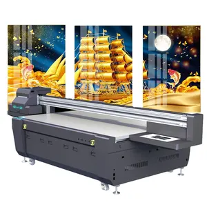 Industri Ukuran Besar UV Flatbed Printer Atlas 13200 Digital Inkjet DTF untuk Casing Ponsel Kartu Mesin Cetak Pintu Akrilik