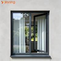 Ventanas y Puertas Corredizas Verticales Modernas para Exteriores, de Aluminio, Resistentes al Viento, para Villas y Mansiones, Marca JY, Hechas en China