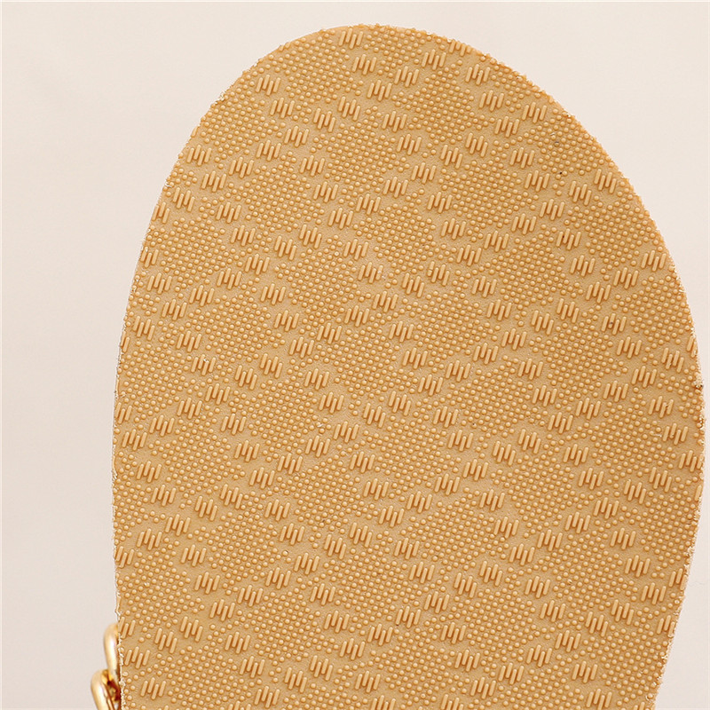Fashion Flat Flip-flops Women's Chain Slippers Outdoor EVA Flipflops Girls