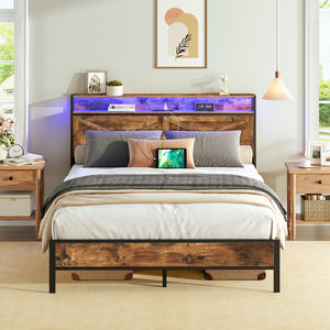 Оптовая продажа, современный дизайн, деревянная основа для кровати с металлическим каркасом, односпальная/двухместная/полная/двухместная/двуспальная/Королевский каркас для спальни - Product Image 5