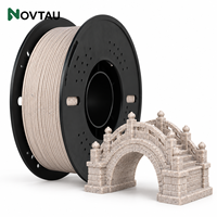 Filament plastique Novtau en PLA marbré pour impression tridimensionnelle avec filament d'imprimante 3D 1,75 mm 1 kg