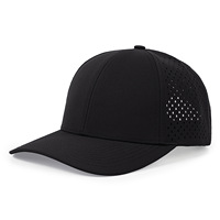 Gorra de Béisbol Unisex de Mezclilla al por Mayor, Personalizada con Perforaciones Láser, de 6 Paneles, Impermeable, Ajustable, con Cierre Metálico