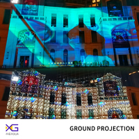 Proyección arquitectónica, proyección de pared en vivo de rascacielos, animación 3D, proyección inmersiva para teatros y cines