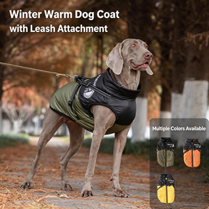 Ropa para Perros al por Mayor, Chaqueta de Invierno para Perros Grandes con Arnés, Personalizable con Logotipo, Resistente al Viento, de Poliéster - Product Image 1