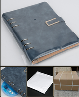 Bloc-notes A5 personnalisé avec couverture en papier cousue, 100 feuilles à points, boucle pour stylo et gravure de logo personnalisée