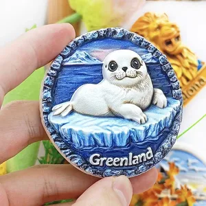 Imanes 3D para Refrigerador de Groenlandia, América del Norte, Recuerdo Turístico, Colección de Pegatinas Magnéticas para Refrigerador, China Continental - Product Image 3