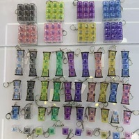 En gros, Mini interrupteur de clavier mécanique porte-clés, bouton transparent, jouet anti-stress pour pendentif de sac