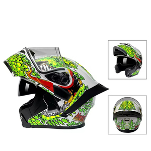 <span class=keywords><strong>Casque</strong></span> de <span class=keywords><strong>caméra</strong></span> universel à double objectif pour vélo <span class=keywords><strong>moto</strong></span> Protection intégrale ABS tous temps - Product Image 4