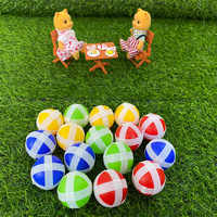 Balles de golf multi-couleurs en plastique monobloc, dureté 70, diamètre 43 mm, avec fonction adhésive pour l'entraînement sur cible de fléchettes en tissu