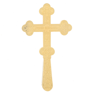 HT grande lega di cristallo placcato oro <span class=keywords><strong>per</strong></span> la preghiera della chiesa pettorale con scatola regalo cerimonia religiosa ortodossa tenere a mano croce - Product Image 6