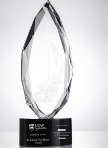 Trofeo de Cristal K9 Personalizado |   Grabado y Composición Tipográfica Gratuitos |   Caja de Regalo |   Premio de Campeonato para Deportes/Negocios - Product Image 6