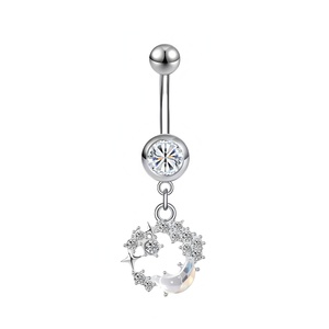 Nouveaux Piercings de Nombril Tendance Estivale, Formes Lune et Terre Colorées, Pendentifs Papillon, Bijoux de <span class=keywords><strong>Piercing</strong></span> Personnalisés - Product Image 4