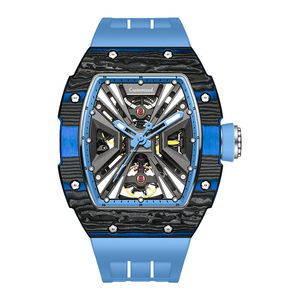 Reloj Mecánico de Lujo de 43 mm con Volante de Fibra de Carbono, Reloj Mecánico Automático Hueco para Hombre - Product Image 2