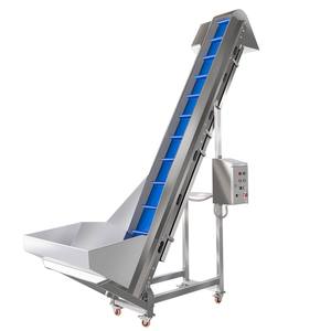 Fıstık PU kemer eğim Z tipi kovalı elevatör PVC /PU/kauçuk etek yanak kaldırma kovası hazne ile asansör konveyörü - Product Image 2