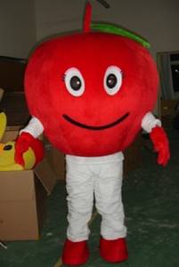 Costumes de mascotte de fruits en carton pour adultes, pomme <span class=keywords><strong>jaune</strong></span>, verte et rouge - Product Image 4