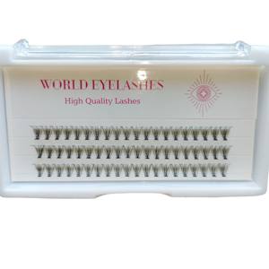 Nuevas Extensiones de Pestañas de Visón Sintético de 0.15mm, Volumen Completo, Hechas a Mano, en Racimos, Autoaplicables, DIY, Racimos Pre-fabricados 10D 20D 30D, Unión Térmica - Product Image 1