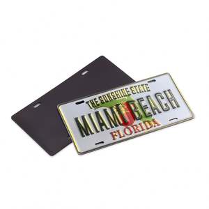 Aimants personnalisés pour réfrigérateur, plaques d'immatriculation souvenir, aimants pour voiture, aimants Miami Beach - Product Image 2