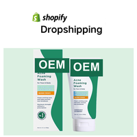Meilleur Agent Dropshipping 2026 Shopify DDP Nettoyant Moussant Anti-Acné Viral Traitement Boutons Anti-Imperfections Contrôle du Sébum