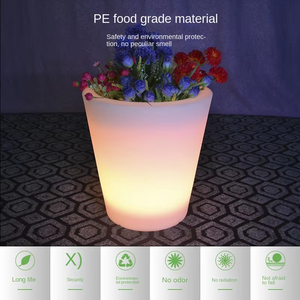 Sang trọng IP65 thông minh lớn nhựa Chậu hoa ngoài trời và phòng khách trang trí nội thất Bình trang trí nội thất bình hoa - Product Image 5