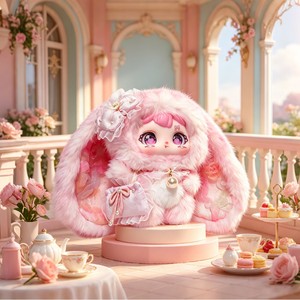 <b>Sweet</b> Baby Princess Plush Keychain Pink 13Cm With Hook For Bag Charm Gift - Product Image 3