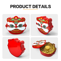 Vente en gros d'usine JYB Emballage en métal pour gâteau de lune Boîte cadeau des fêtes chinoises pour biscuits, biscuits, festival, bonbons, boîte en fer blanc