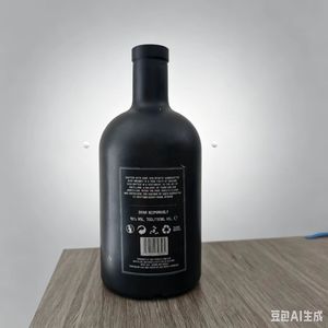 Botella de <span class=keywords><strong>Licor</strong></span> de Vidrio <span class=keywords><strong>Negro</strong></span> Esmerilado de 700 ml con Logotipo Personalizado, Etiqueta Personalizada, Botella de Vidrio para Whisky, Embalaje para Marcas de Whisky - Product Image 3