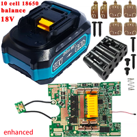 Kit de boîtier de batterie au lithium compatible avec Makita BL1830 BL1850 BL1860 BL1830B BL1850B BL1860B