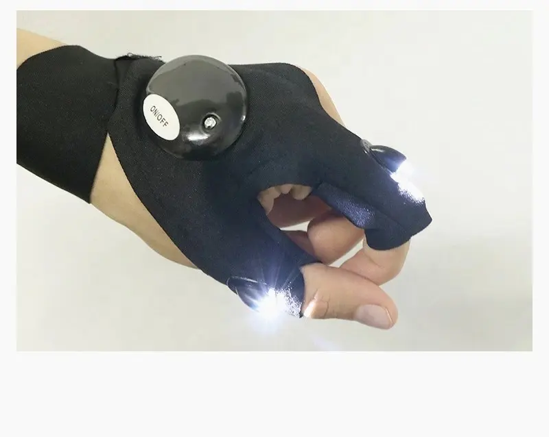 LED Flashlight Gloves Cool Gadget Tools for Camping Fishing Fathers Day Valentines Birthday Gift