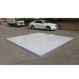 Piso de baile portátil blanco brillante para exteriores, para pasillos. - Product Image 6