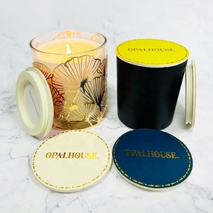 Coperchi Personalizzati in Cartone per Barattoli di Candele, Coperture in Carta Stampata <span class=keywords><strong>con</strong></span> Logo e Colore Personalizzati, Coperchi per Barattoli di Candele <span class=keywords><strong>con</strong></span> Guarnizioni in Silicone - Product Image 4