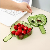 Vente chaude maison cuisine exquise lumière luxe fruits lavage artefact stockage des aliments et conteneur avec poignée couvercle panier de vidange