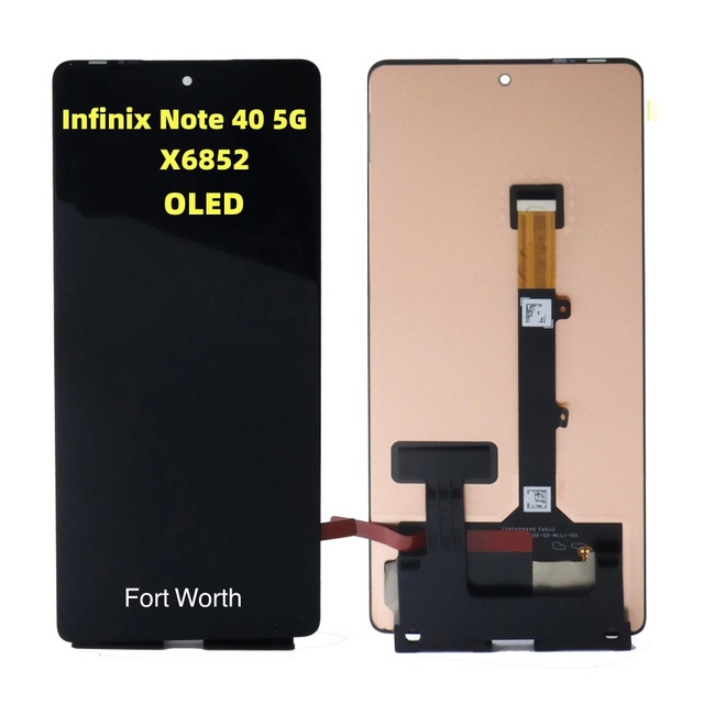 For InfinixTecno Note40 5G/x6852 Ginal Screen Assembly AMOLDE LCD Integrated Interior and Exterior Display with Frame Component