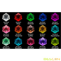 Bescon – jeu de 7 dés DND à bords tranchants, jeu de dés D & D polyédriques à bords tranchants pour jeux de rôle