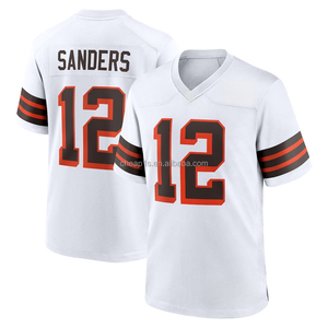 Maillot de football américain <span class=keywords><strong>Cleveland</strong></span> Browns cousu, livraison directe, couleur marron # 12 ponceuses Shedeur # 95 Garrett # 4 chemises Watson - Product Image 3