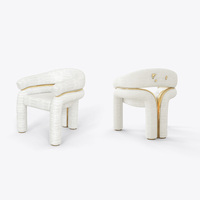 Silla de Comedor de Lujo Artística, Muebles para Villa, Servicio Integral de Alta Calidad, Solución Llave en Mano, Juego de Mesa y Sillas de Comedor de Lujo